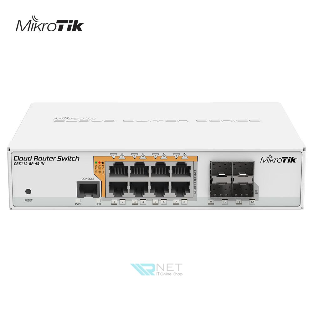 سوئیچ مدیریتی میکروتیک مدل Mikrotik CRS112-8p-4S-IN