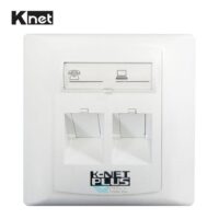 فیس پلیت 2 پورت کی نت مدل Knet KP-N1141