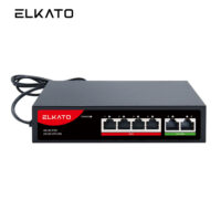 سوئیچ شبکه EL-1SB0420BP-65W الکاتو ۴ پورت POE با ۲ پورت Uplink