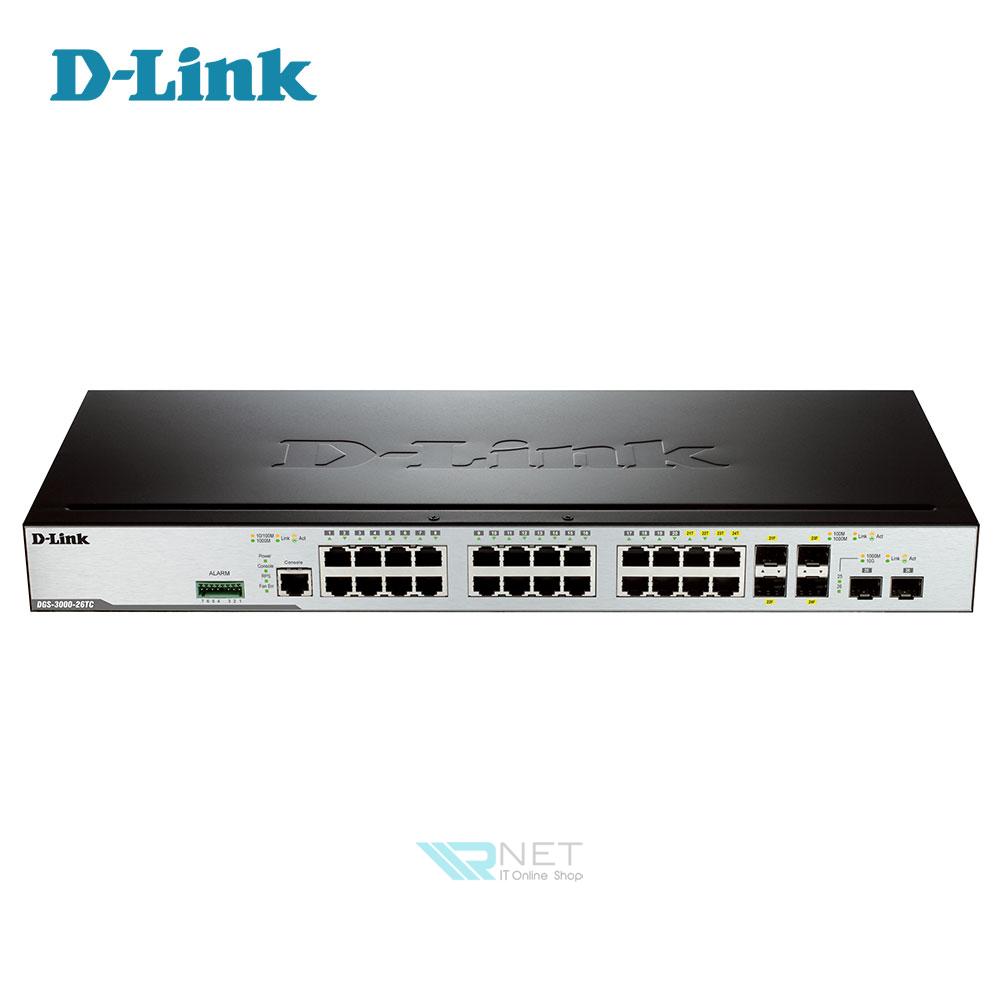 سوئیچ شبکه 26 پورت دی لینک مدل D-Link DGS-3000-26TC
