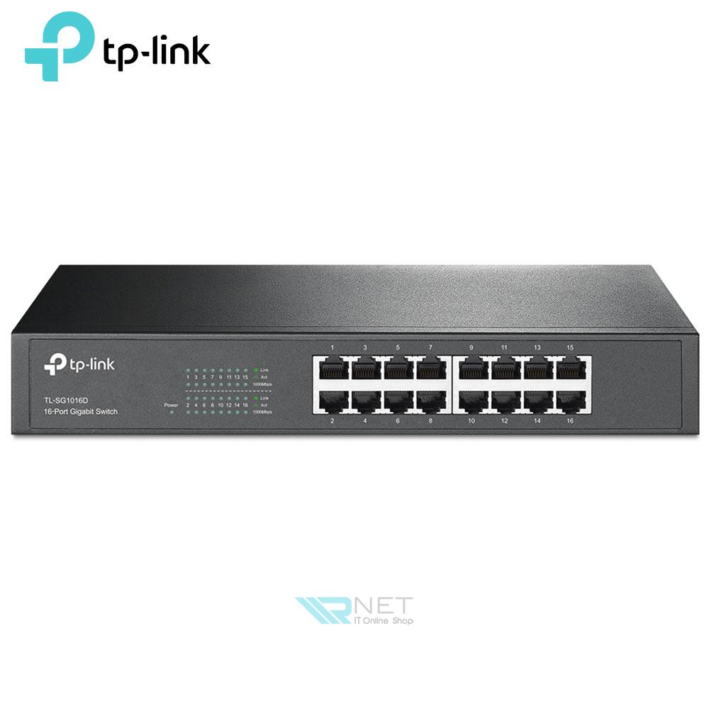 سوئیچ شبکه 16 پورت گیگابیت تی پی لینک مدل TP-Link TL-SG1016D