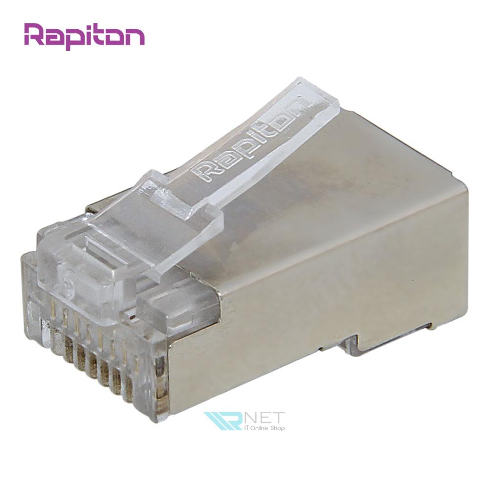 سوکت Cat6 STP رپیتون مدل Rapiton RP-MP2-6F بسته 100 عددی