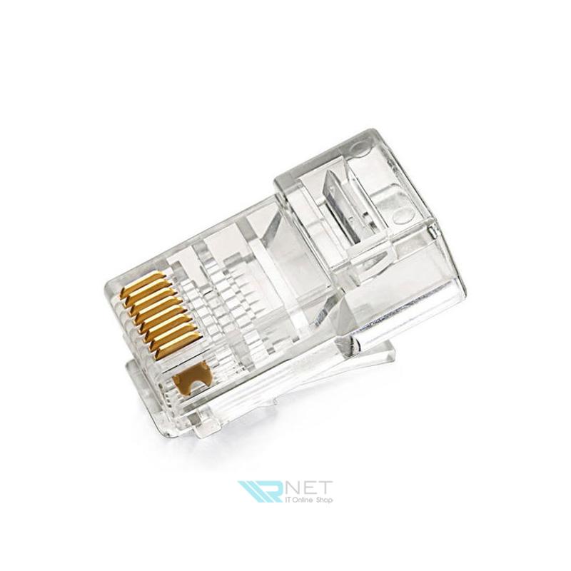 سوکت شبکه امپAMP RJ45 Cat6 UTP بسته 100 عددی
