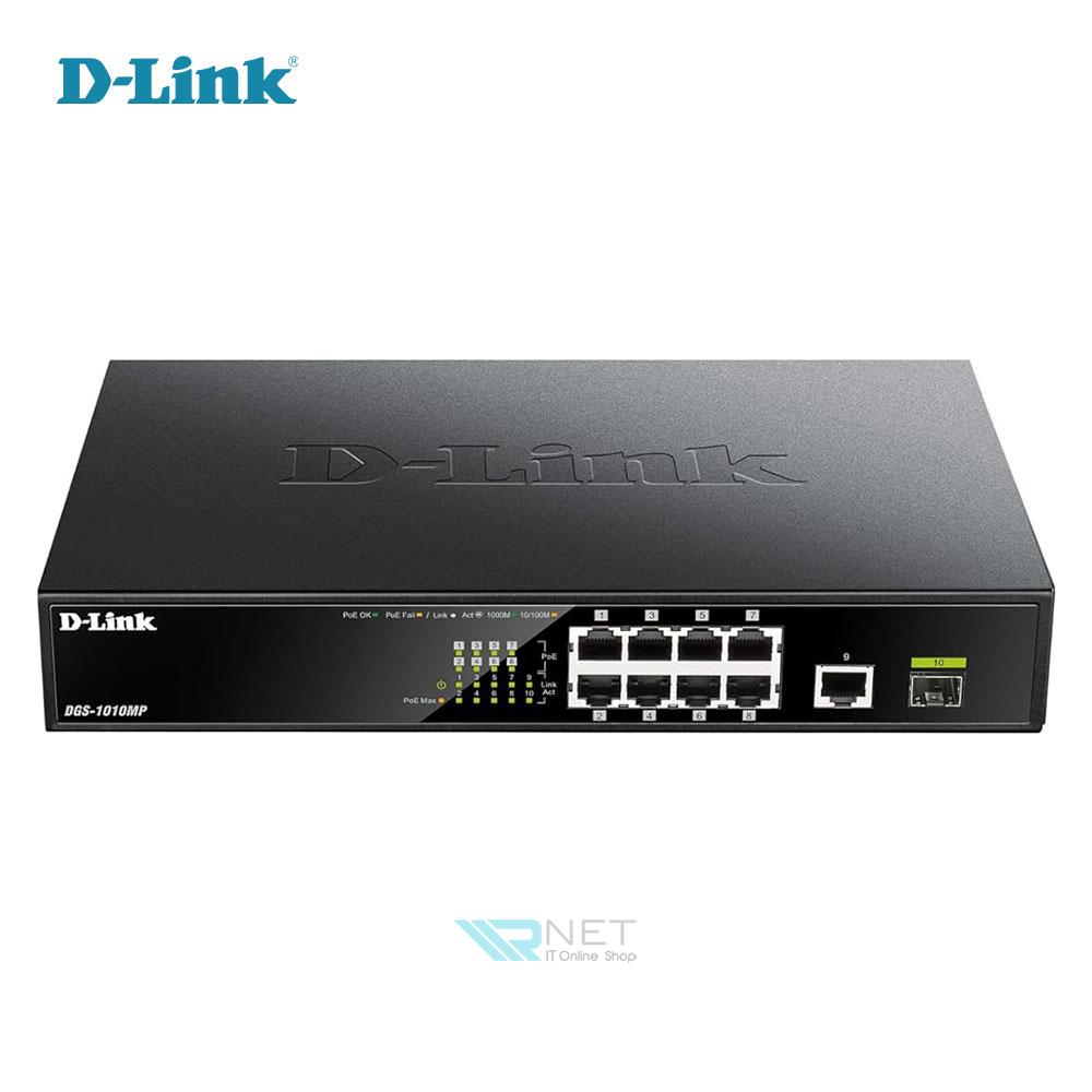سوئیچ POE شبکه 10 پورت گیگابیت D-Link DGS-1010MP