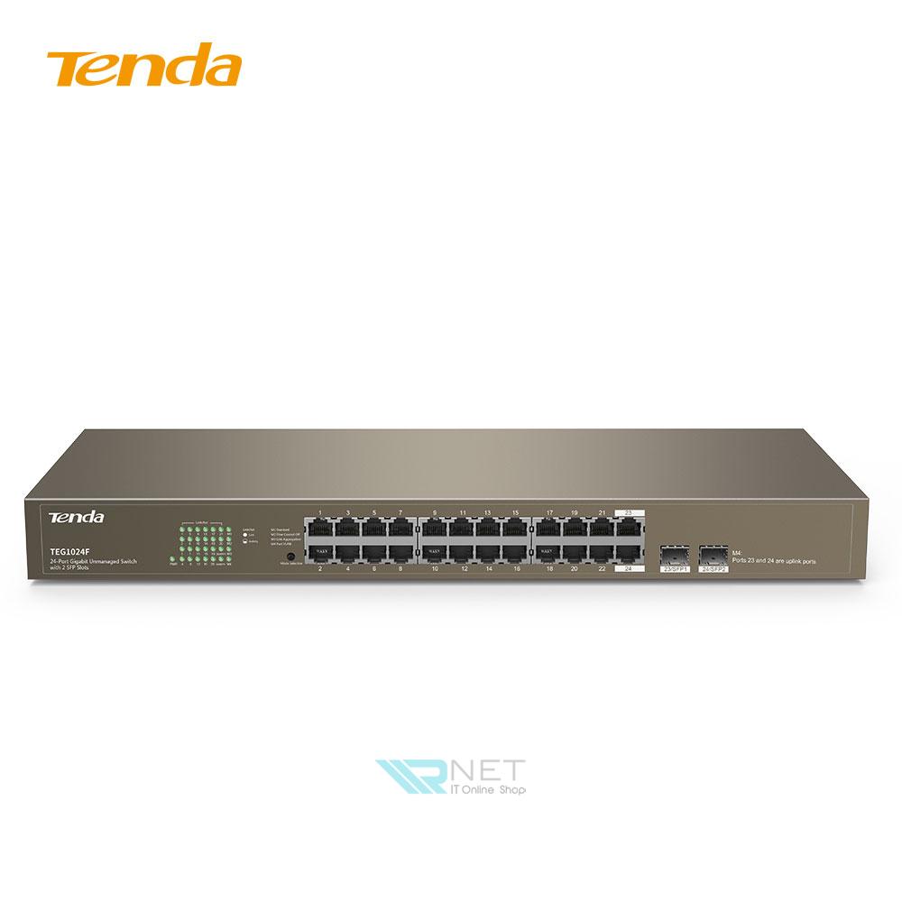 سوئیچ شبکه 24 پورت گیگابیت تندا مدل TEG1024F