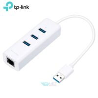 مبدل USB به شبکه و هاب 3 پورت USB تی پی لینک مدل TP-Link UE330