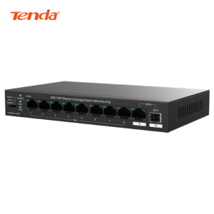 سوئیچ شبکه 9 پورت گیگابیت POE تندا مدل TEG1110PF-8-120W