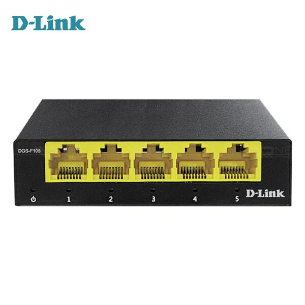 سوئیچ شبکه 5 پورت گیگابیت دی لینک مدل DGS-F105