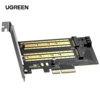 مبدل M.2 M-Key+M.2 B-Key به PCle 3.0 4X یوگرین مدل CM302-70504