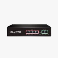 سوئیچ شبکه ELKATO الکاتو ۴ پورت POE با ۲ پورت Uplink مدل EL-1SB0420BP-65W