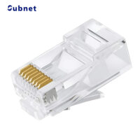 سوکت شبکه Cat6 UTP میانگذر Pass-Through یوبی نت بسته 100 عددی