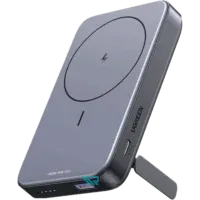 پاور بانک بی سیم مغناطیسی و باسیم 20 وات و 10000mAh دو پورت یوگرین UGREEN مدل PB206 کد 15086