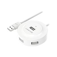 هاب 4 پورت USB 2.0 یوگرین مدل CR106-20270 دارای 4 پورت Type-A و یک پورت Micro-USB برای تامین برق